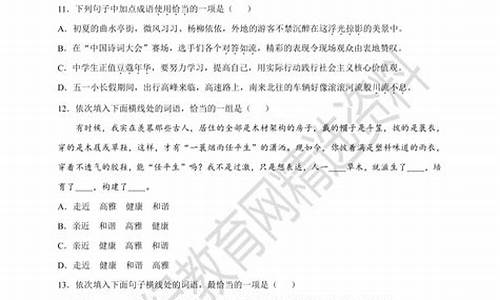 成语运用题及答案解析_成语运用题及答案解