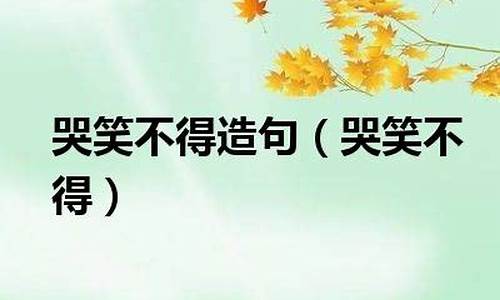 哭笑不得造句一年级_哭笑不得造句二年级上册